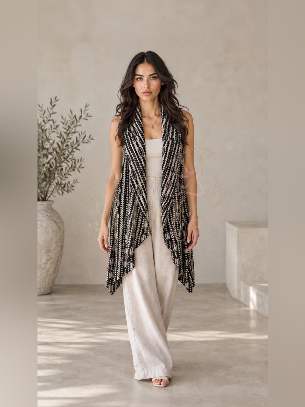 Anthropologie Moth Draped Jacquard Wool Blend  Duster Sz XS /S